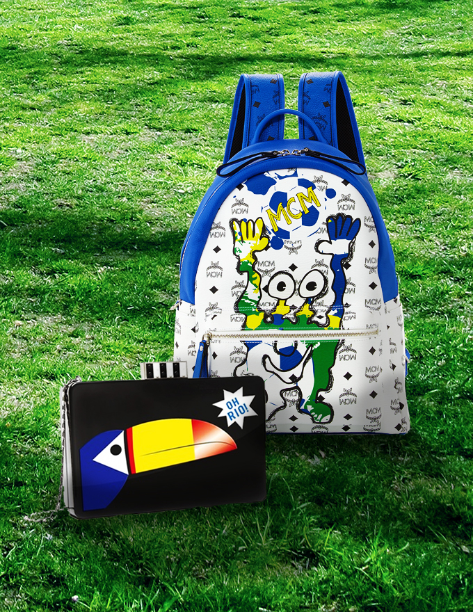 World Cup | MCM Backpack + Les Petits Joueurs Clutch
